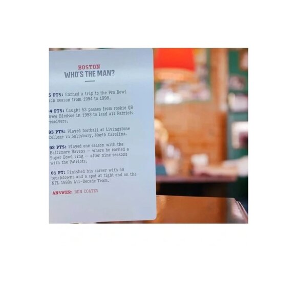 Boston Football Trivia Game & New England Patriots Pink Hat NEW - Picture 6 of 6